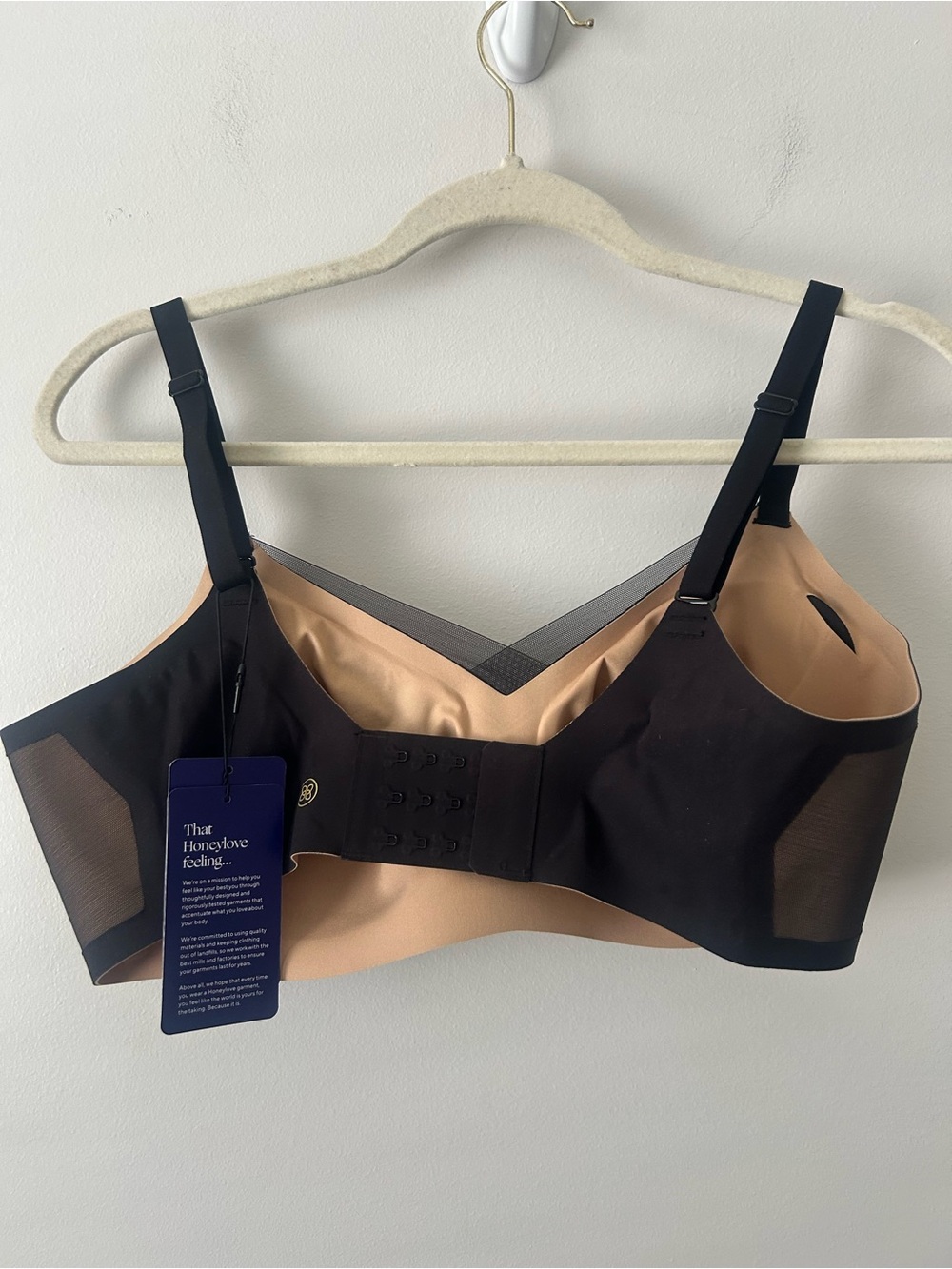 Honeylove Liftwear crossover contour wireless bra XL - Picture 4 of 5